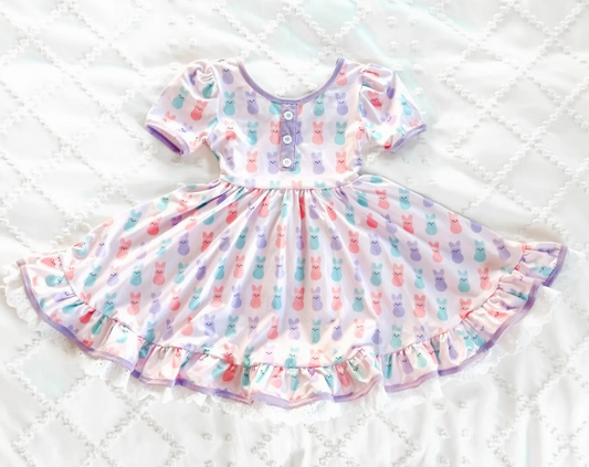 GSD0583 pre-order baby girl  clothes girl easter bunny summer dress