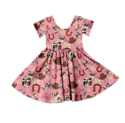 GSD0584 pre-order baby girl  clothes girl cowboy  summer dress