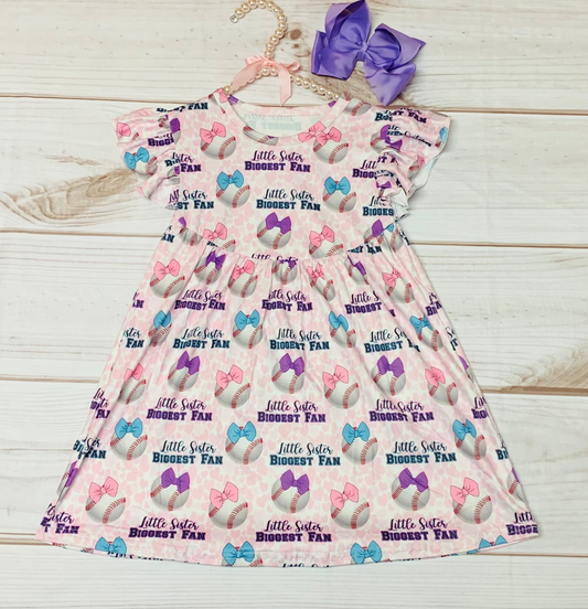 GSD0587 pre-order baby girl clothes girl baseball summer dress