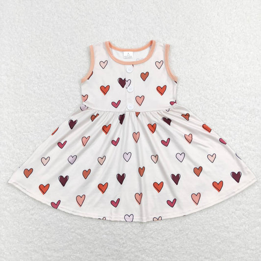 GSD0617  baby girl clothes girl Love Valentine's Day dress