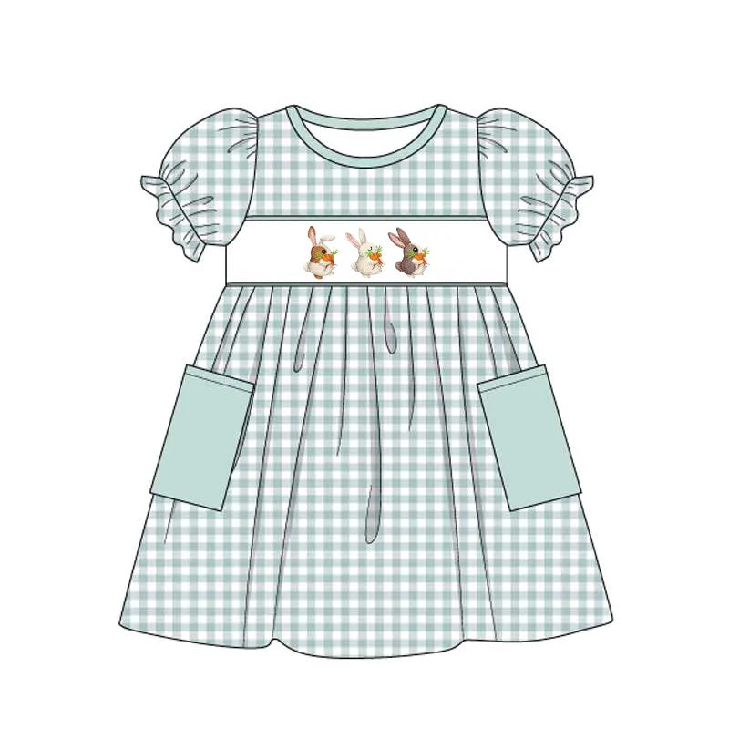 GSD0620 pre-order baby girl clothes bunny carrot easter summer dress