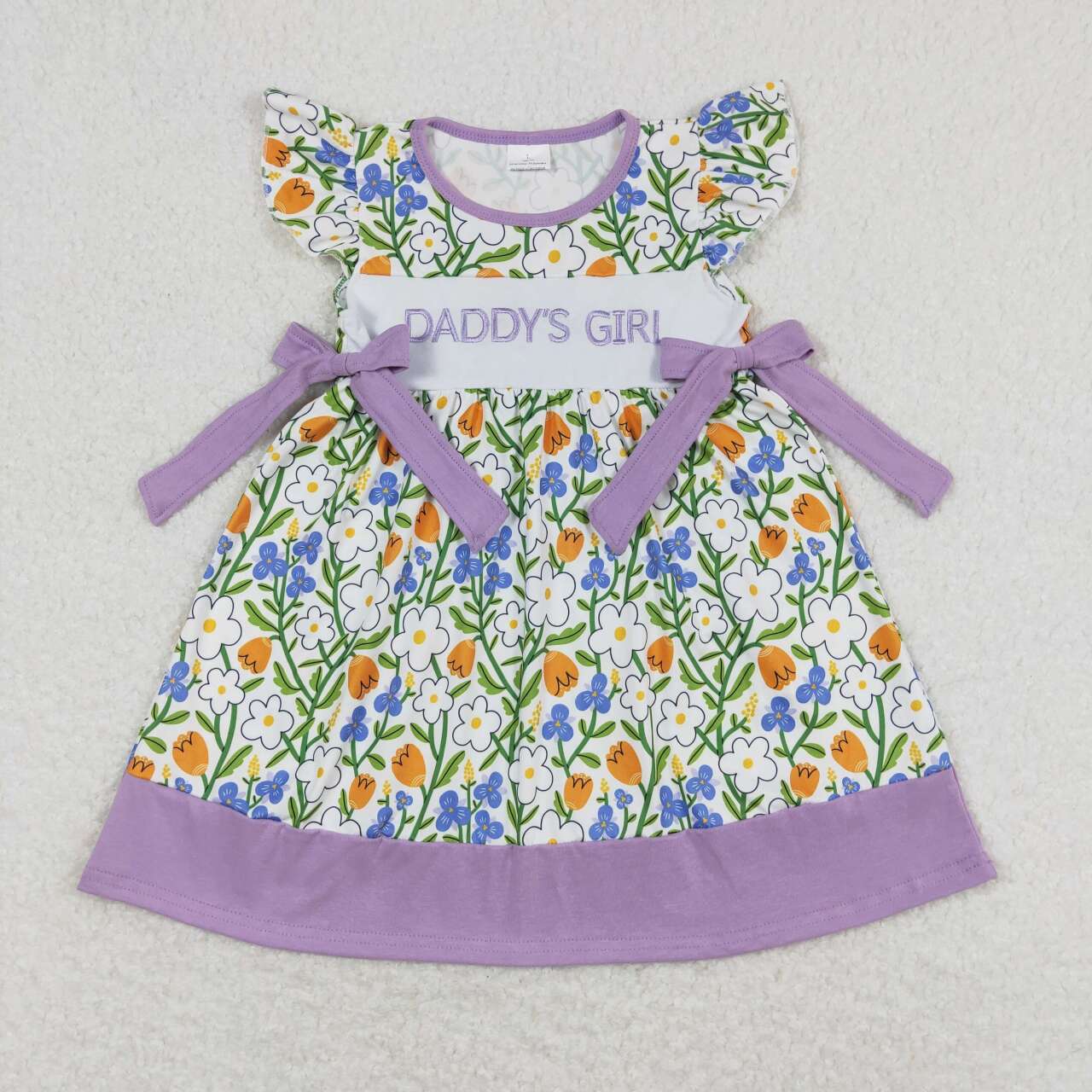 GSD0753 baby girl clothes embroidery daddy’s girl summer dress