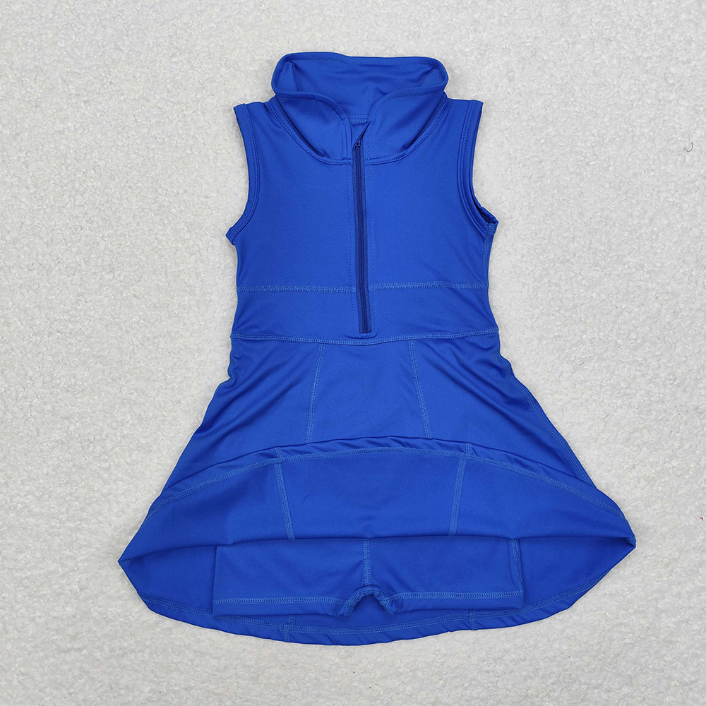 Sibling 8 Colors Baby Girls Athletic Zip Active Wear Work Out Dresses
