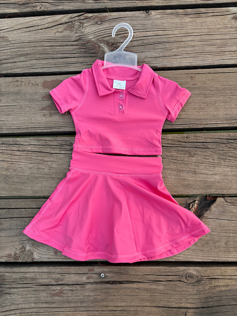 GSD1391 toddler girl clothes hot pink girl summer yoga outfits