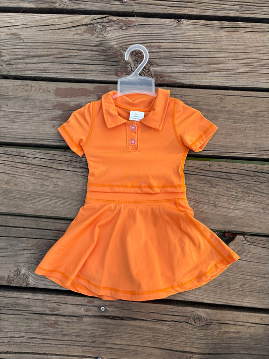 GSD1394   toddler girl clothes  orange girl summer yoga outfits