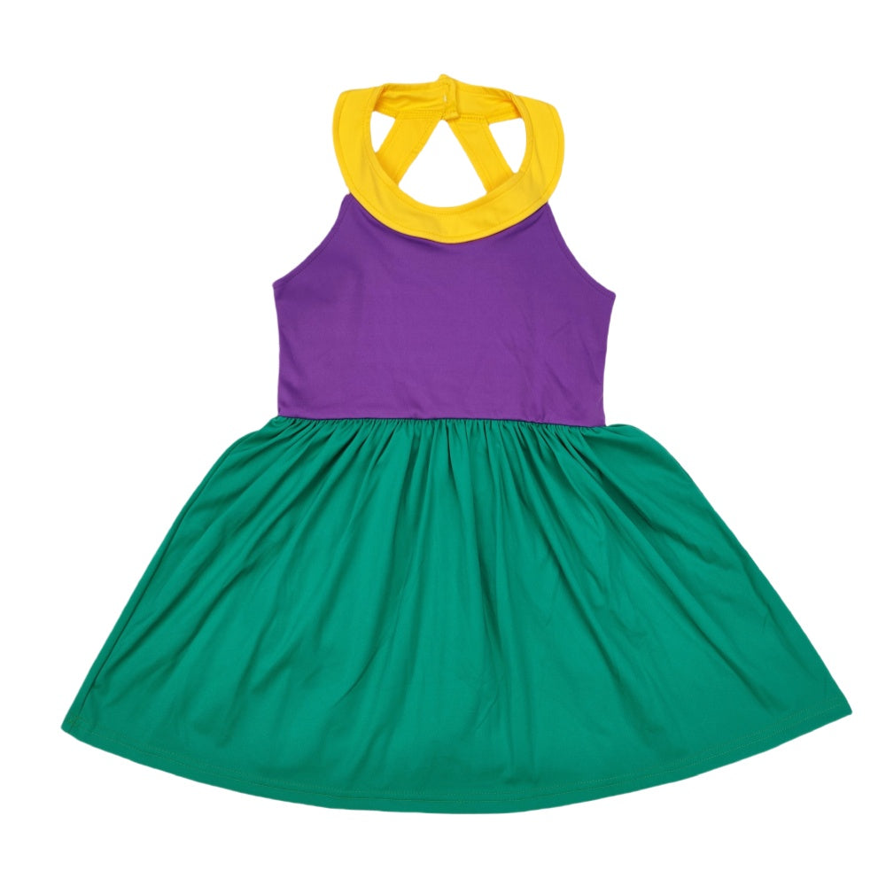 Sibling Baby Girls Knit Knee Length Active Wear Athletic Dresses