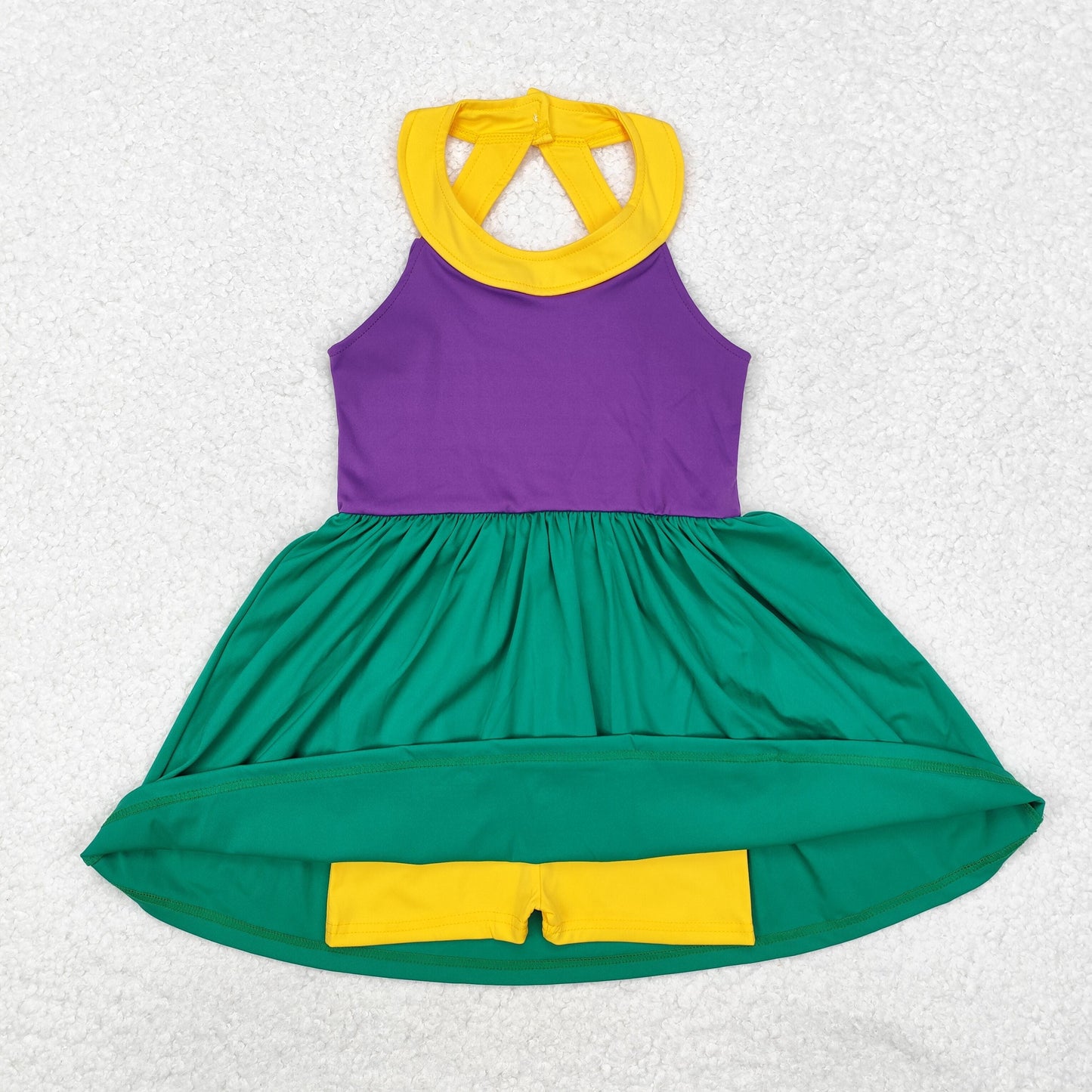 Sibling Baby Girls Knit Knee Length Active Wear Athletic Dresses