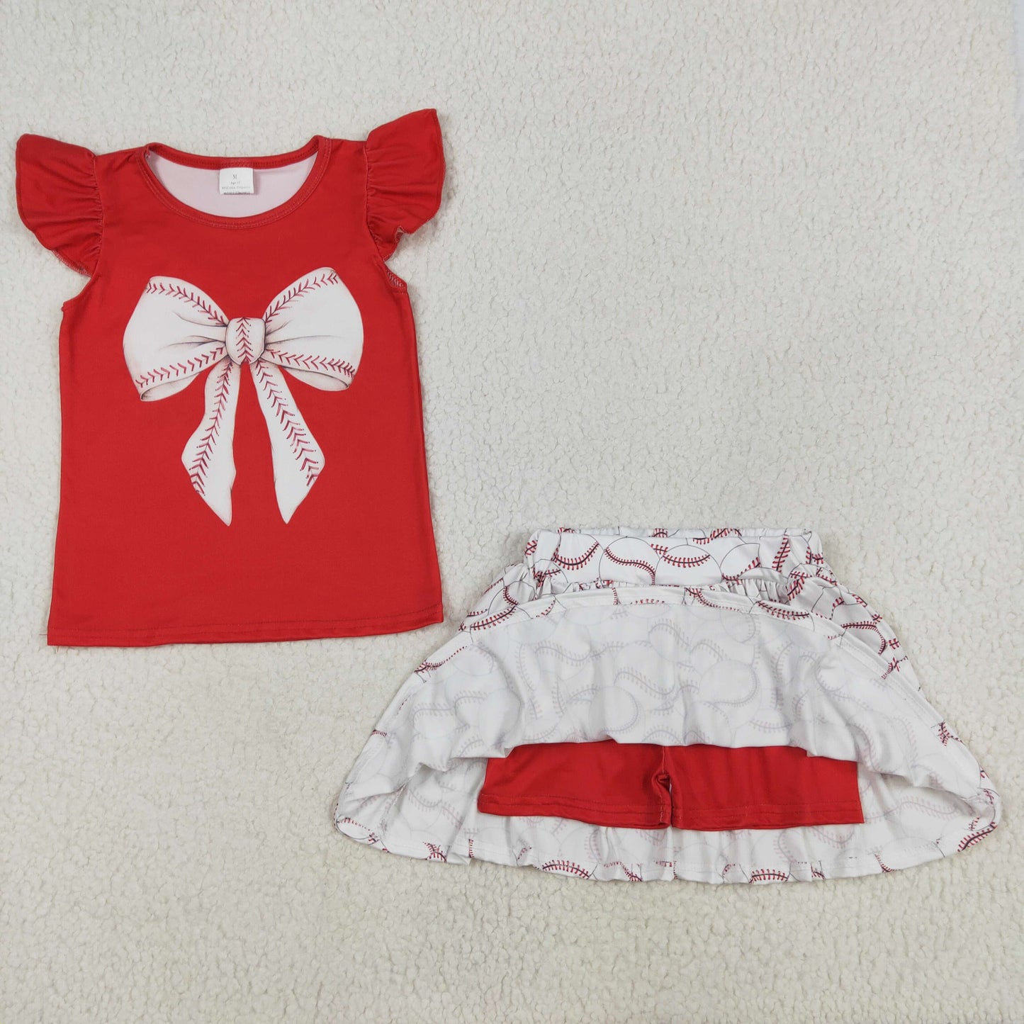 GSD1722  baby girl clothes baseball toddler girl summer outfit