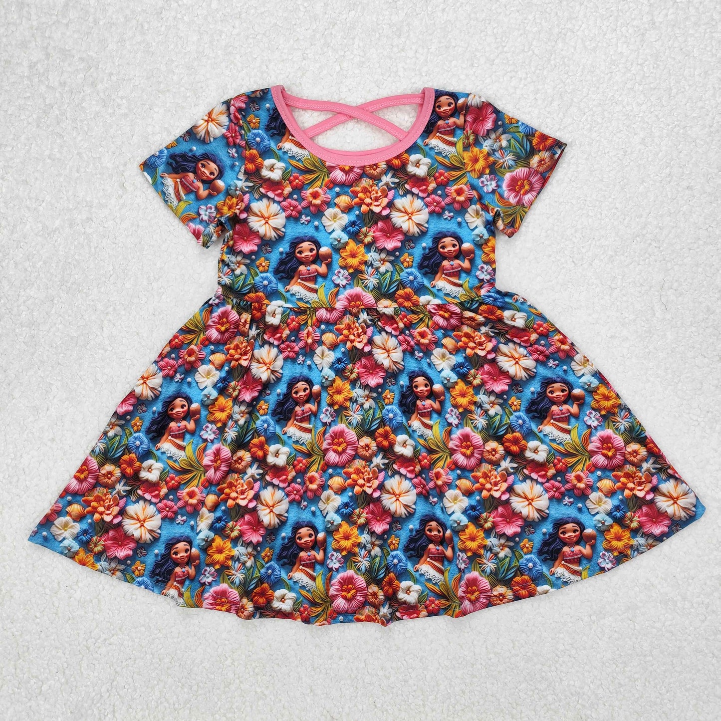 GSD1785  toddler clothes cartoon baby girl summer dress