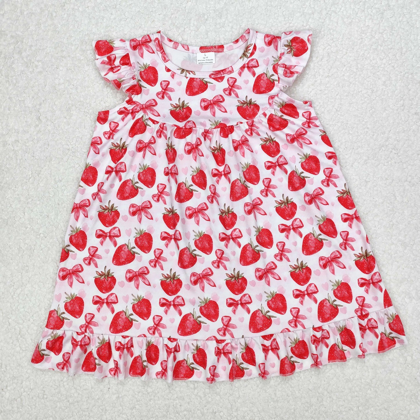GSD1811   toddler clothes strawberry baby girl summer dress
