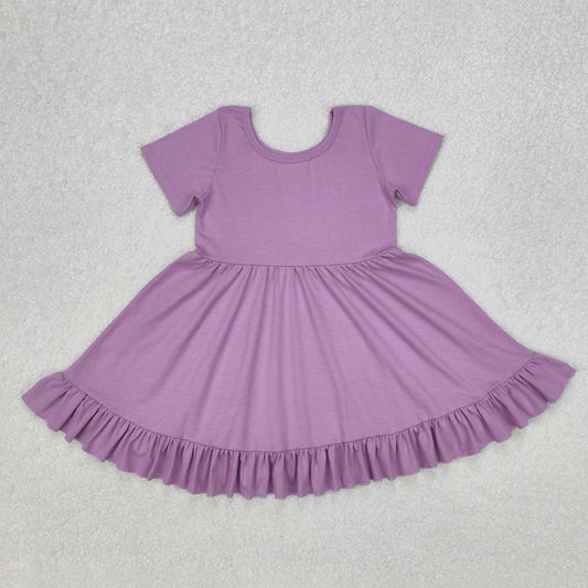 GSD1914  toddler clothes purple girl summer dress