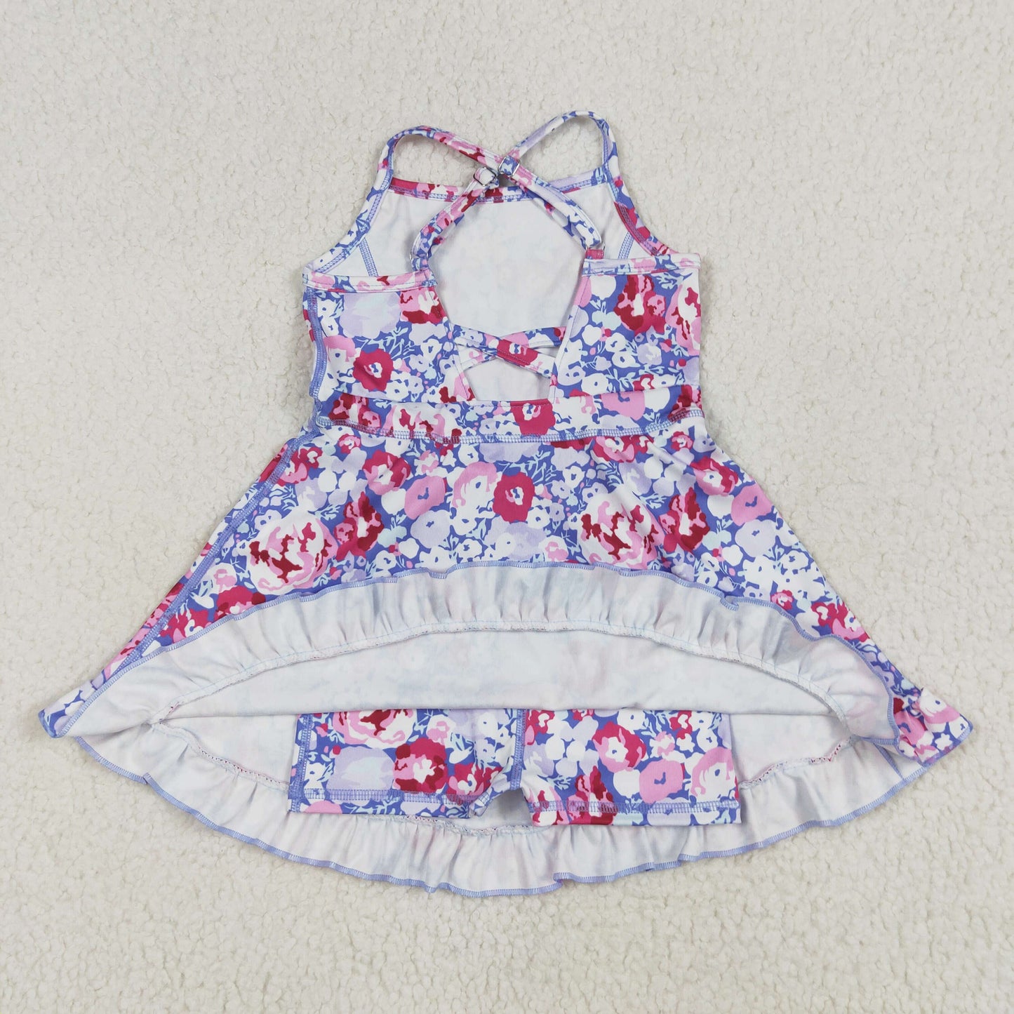 Sibling Baby Girls Straps Sports Wear Yoga Athletic Knee Length Dresses