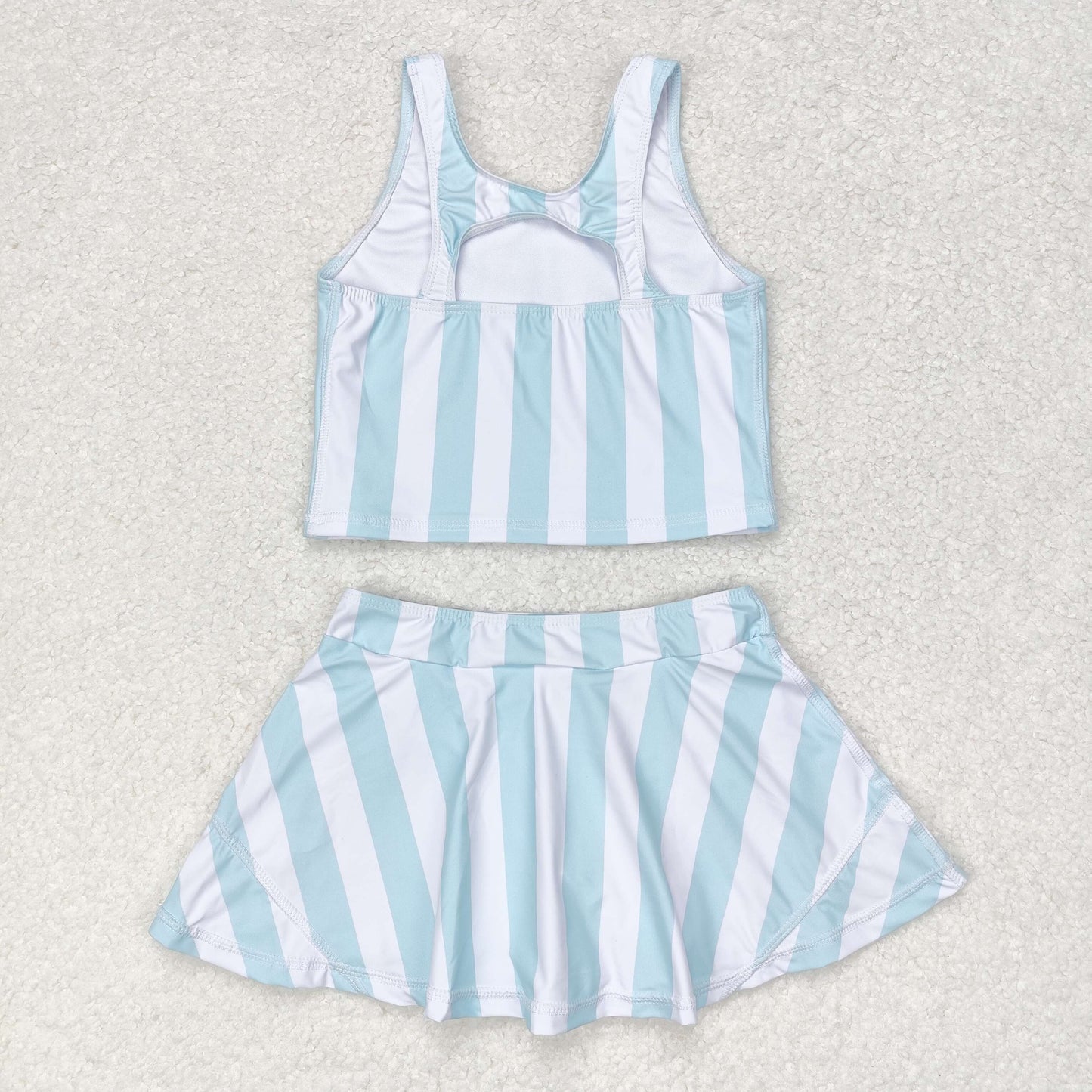 Sibling Baby Girls Colorful Tie Dye Floral Top Short Skirts Active Wear Summer Clothes Sets