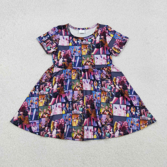 GSD2918 Baby Girls Demon Hunter Knee Length Dresses