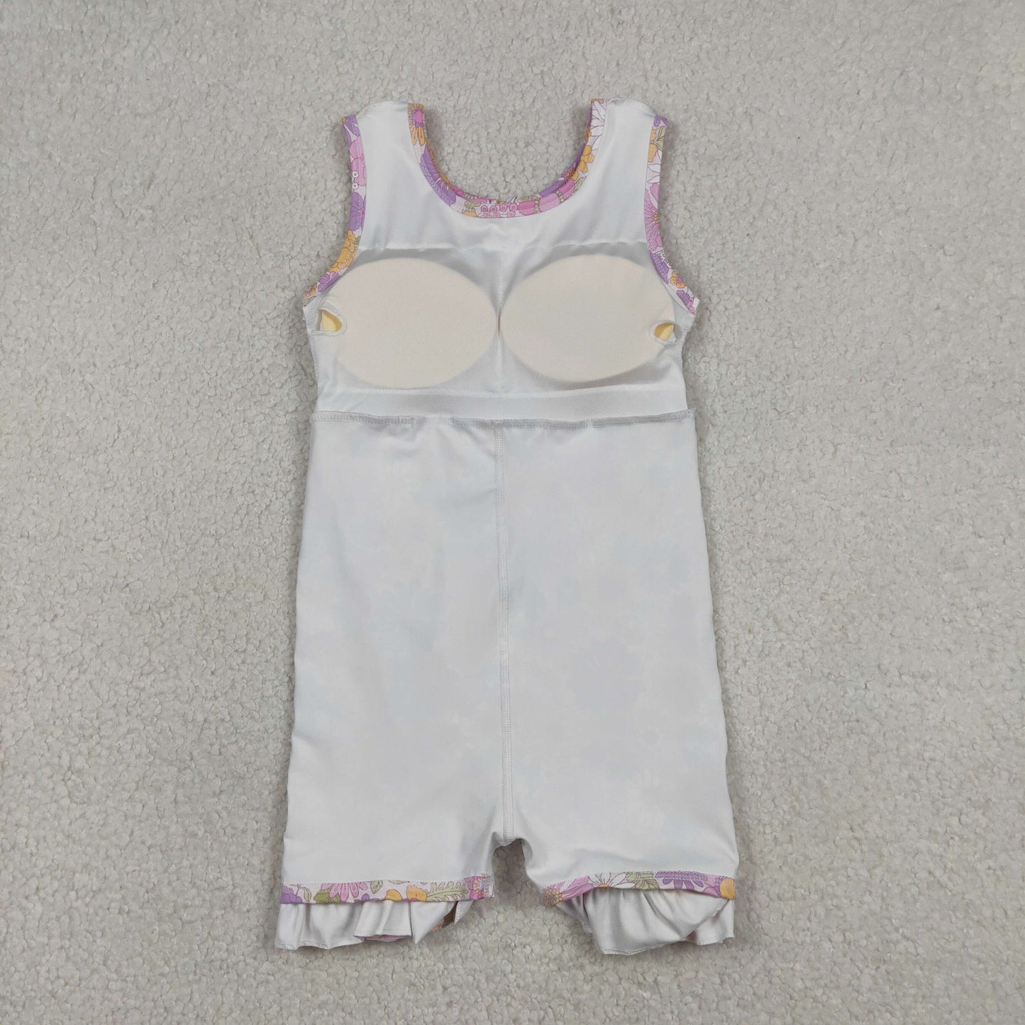 Sibling Baby Girls Sleeveless Rabbits Flowers Yoga Active Shorts Ruffle Knee Length Dresses