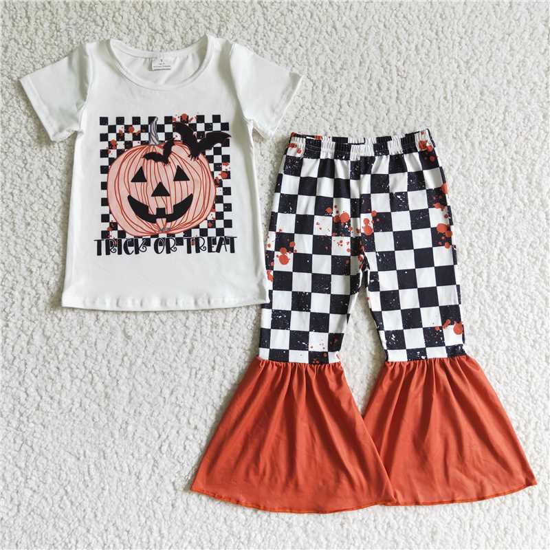 girls Halloween Pumpkin suits GSPO0168