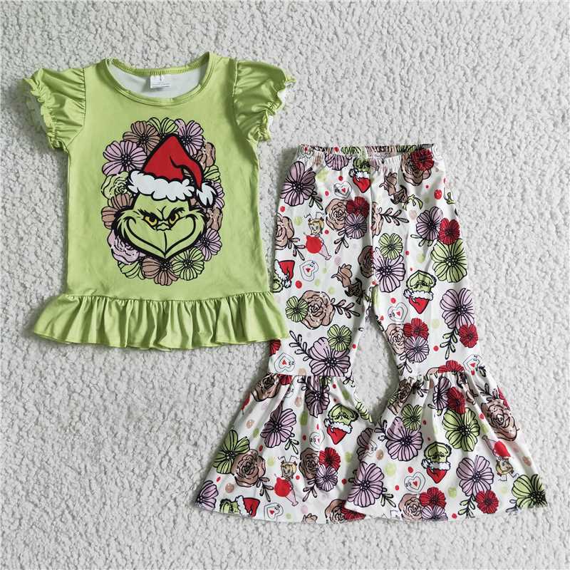 girls Xmas cartoon outfit GSPO0179