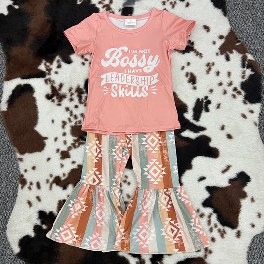 girls t-shirts bell bottoms sets GSPO0562