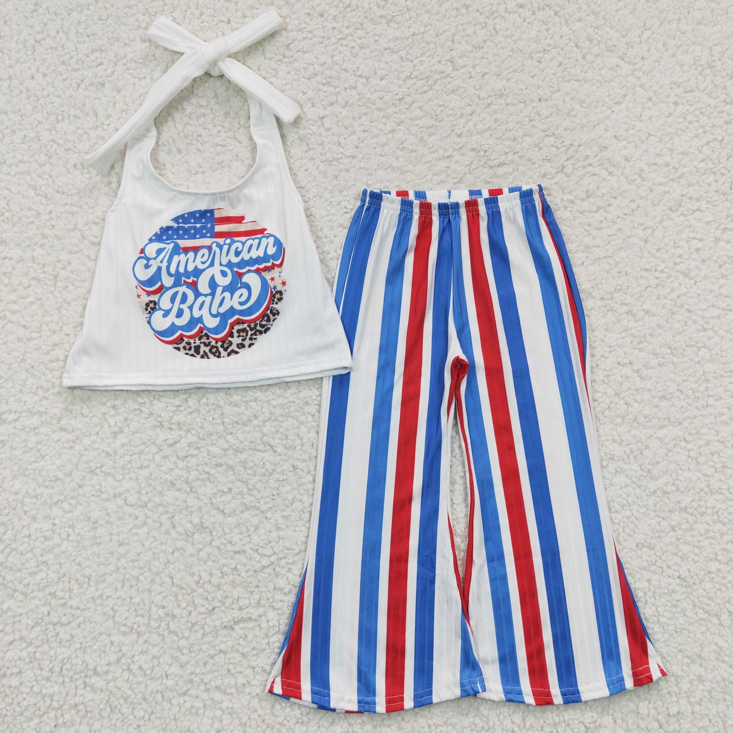 American babe tops striped pants set GSPO0655