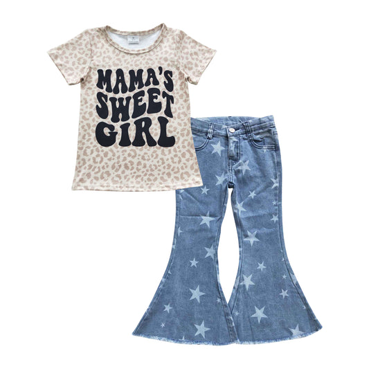 mama's sweet girl tops star jeans sets GSPO0690