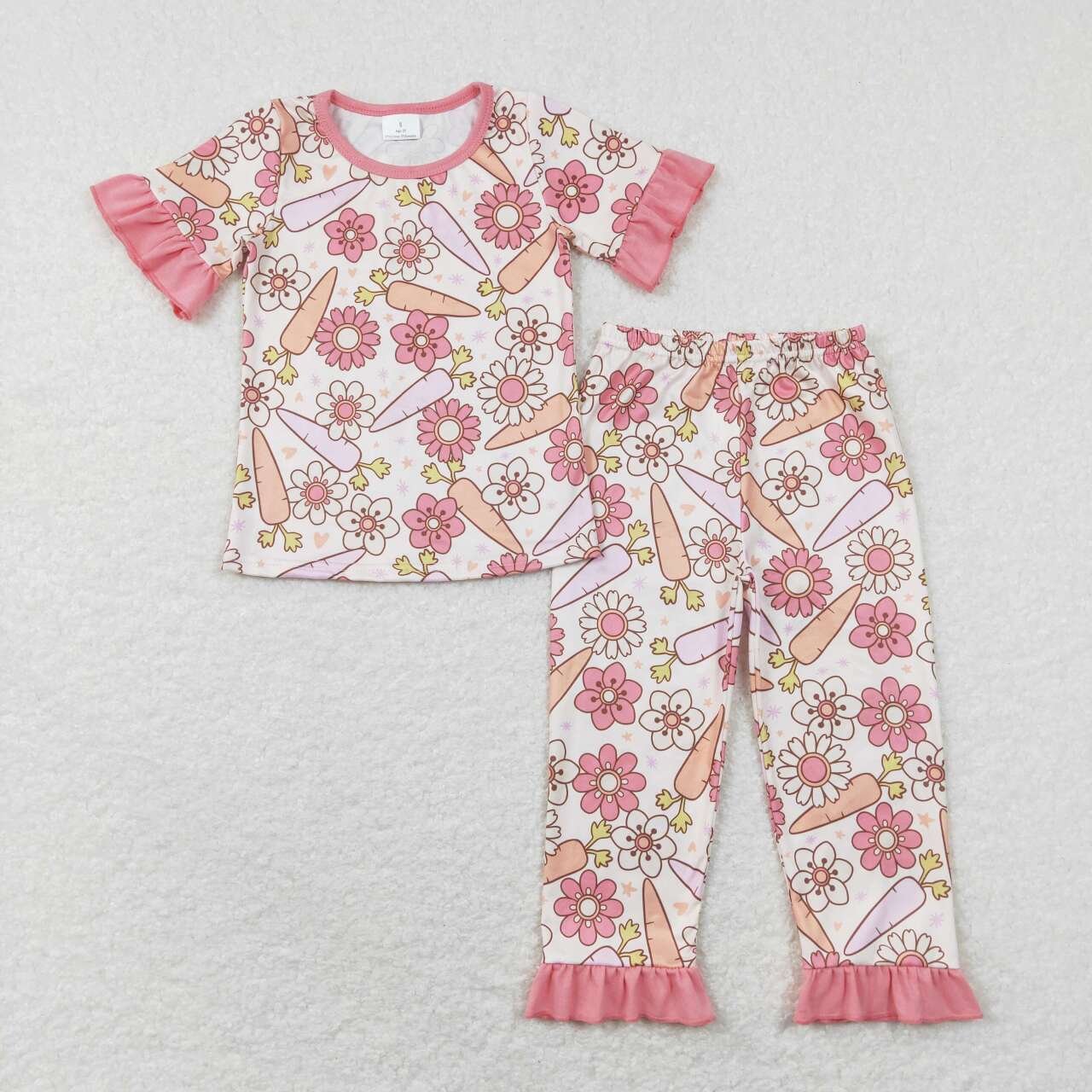 GSPO1017  toddler girl clothes flowers girl bell bottom outfit