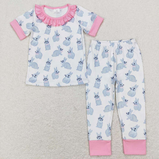 GSPO1095 baby girl clothes bunny girl easter outfit