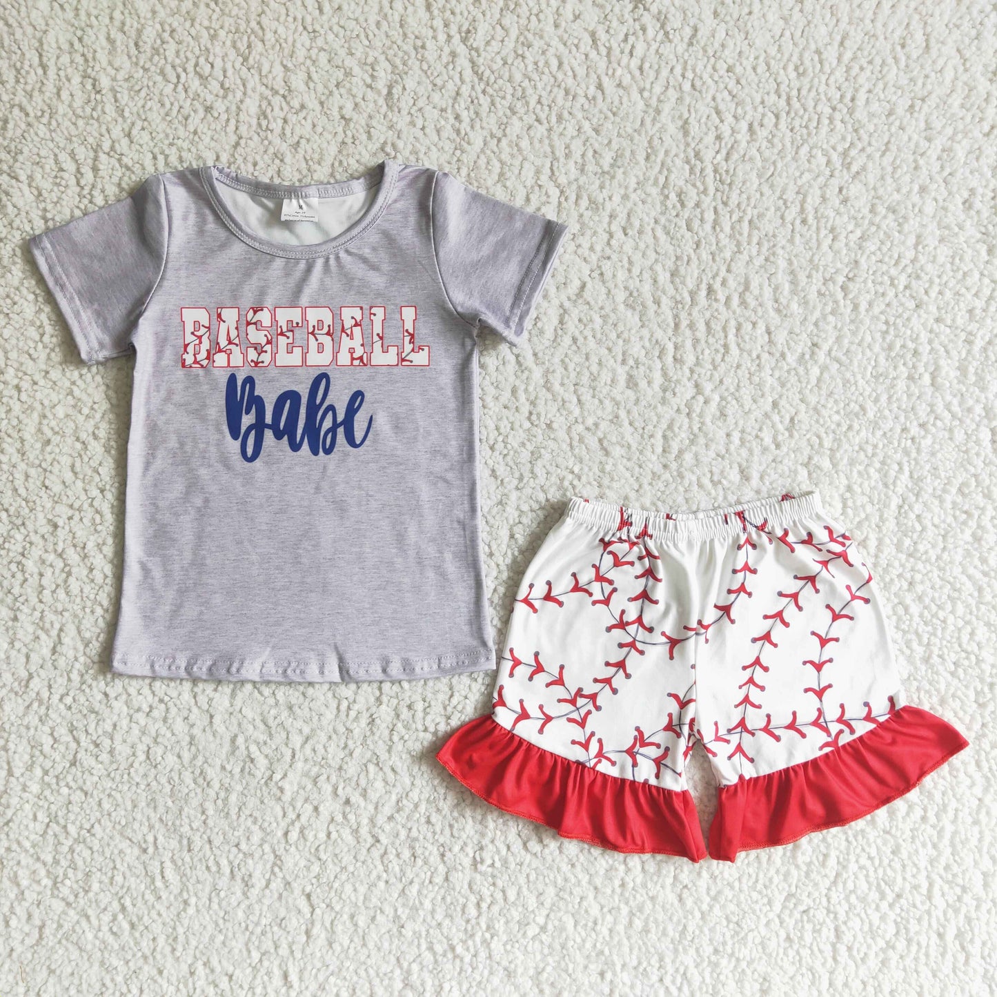 baseball babe T-shirts Shorts Sets GSSO0018