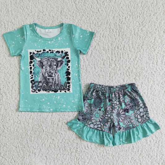 heifer mint T-shirts Shorts Sets GSSO0066