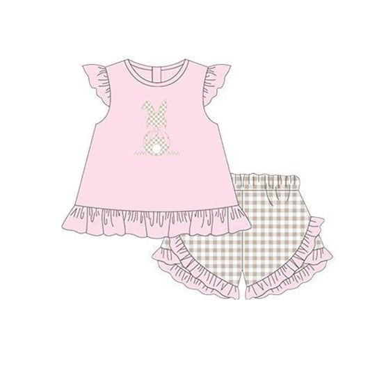 pre-order GSSO0374 baby girl clothes girl easter bunny summer outfit