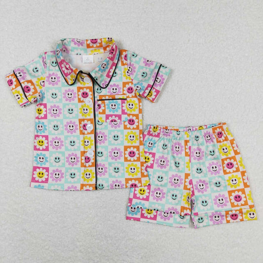 GSSO0381 baby girl clothes girl smile summer outfit