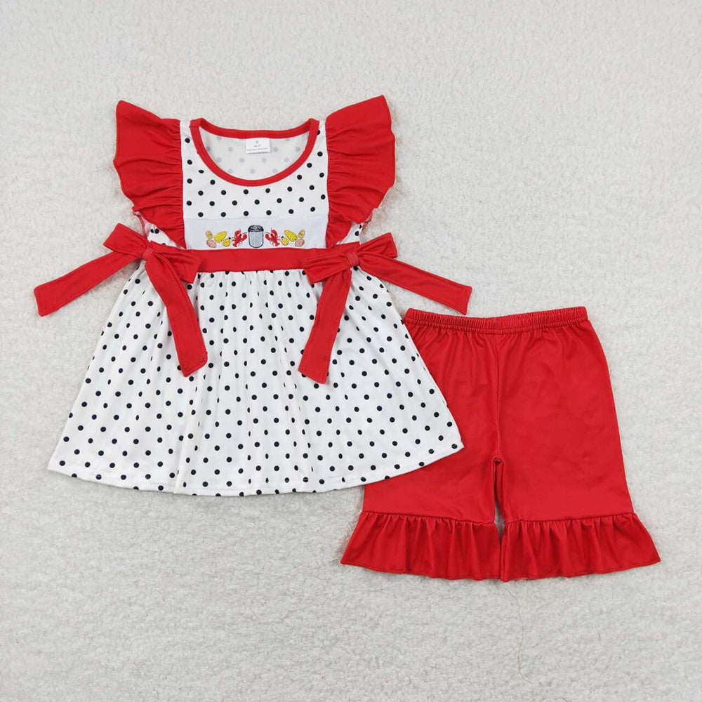 GSSO0454 baby girl clothes crayfish summer outfits