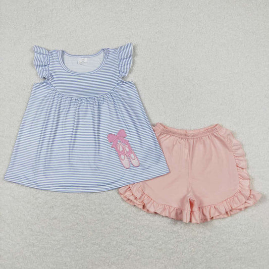 GSSO0582 baby girl clothes ballet shoes girl summer outfits