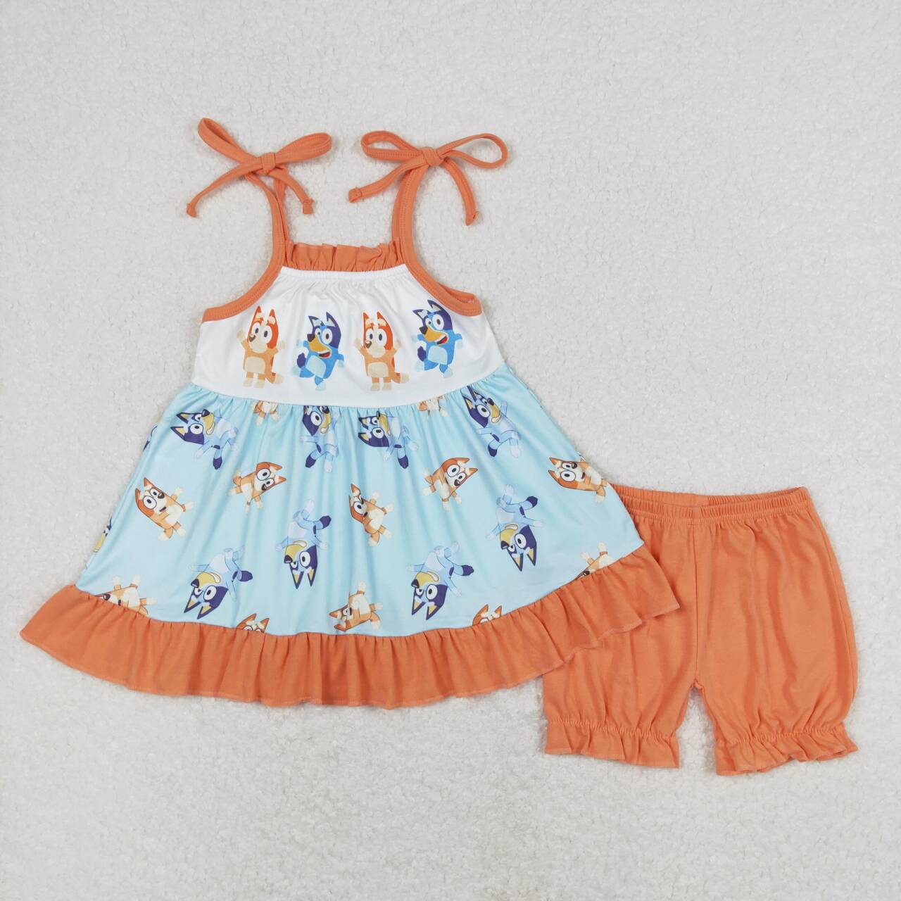 GSSO0720 baby girl clothes cartoon dog toddler girl summer outfits