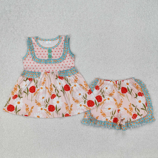 GSSO2067   baby girl clothes flower toddler girl summer outfit