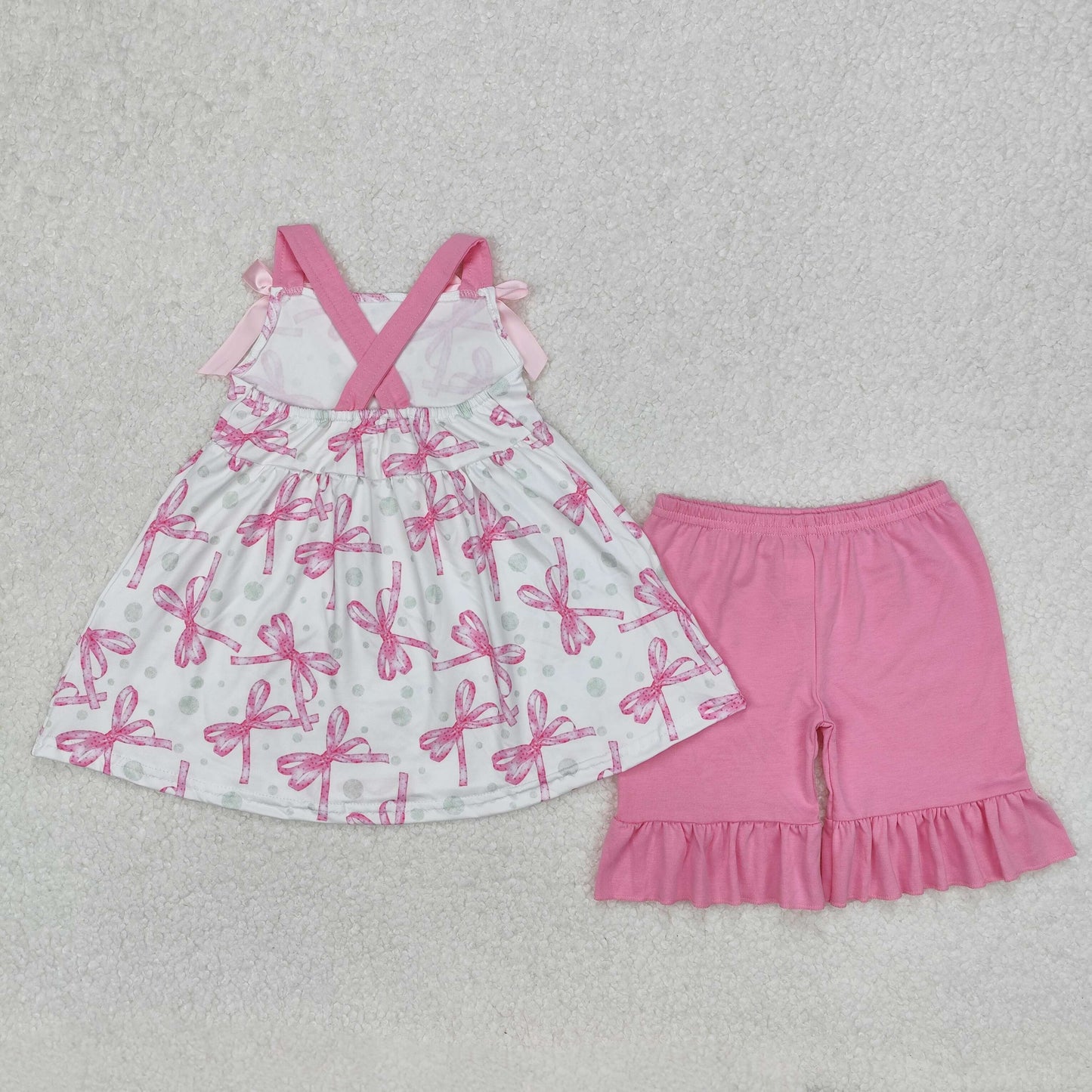 GSSO2075 baby girl clothes bows toddler girl summer outfit