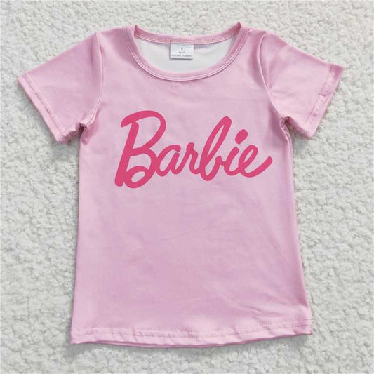 girls barbie pink t-shirts GT0151