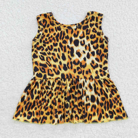 girls leopard tank tops GT0205