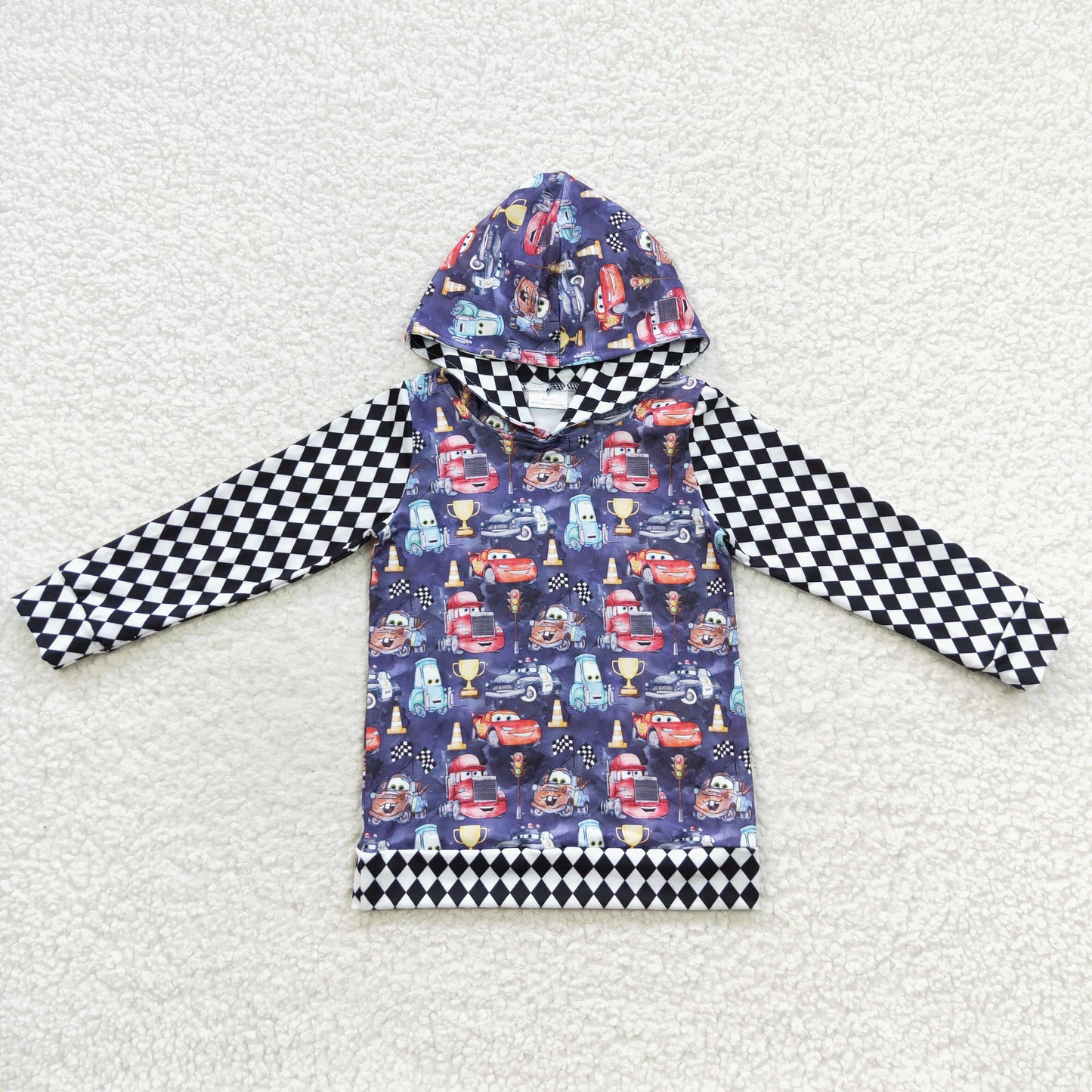 cartoon little boys sleeved hooded top BT0253