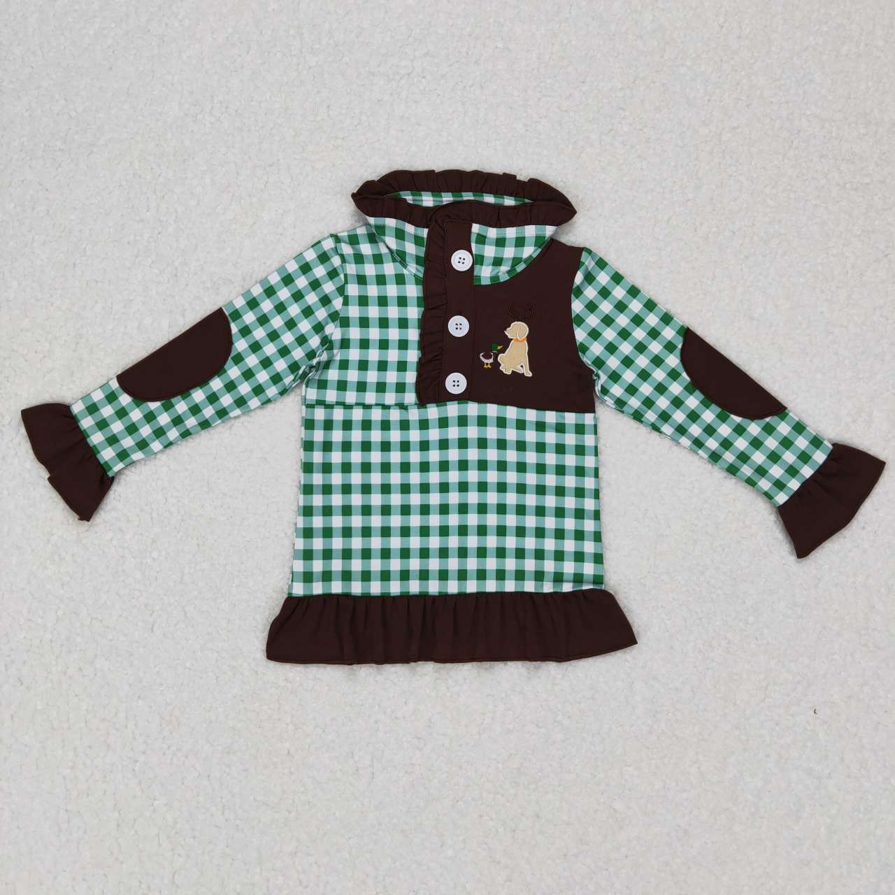 GT0284 baby girl clothes mallard dog winter shirt top pullover