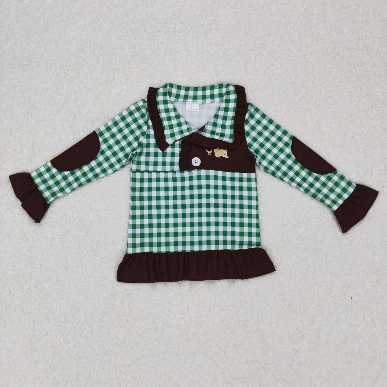 GT0284 baby girl clothes mallard dog winter shirt top pullover