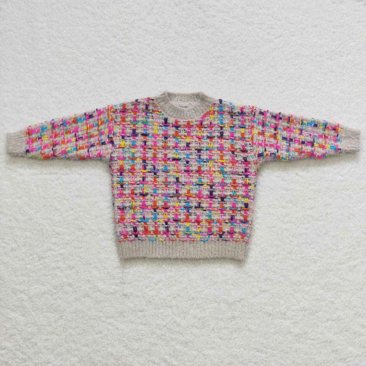 GT0302 baby girl  winter colorful kids long sleeve sweater