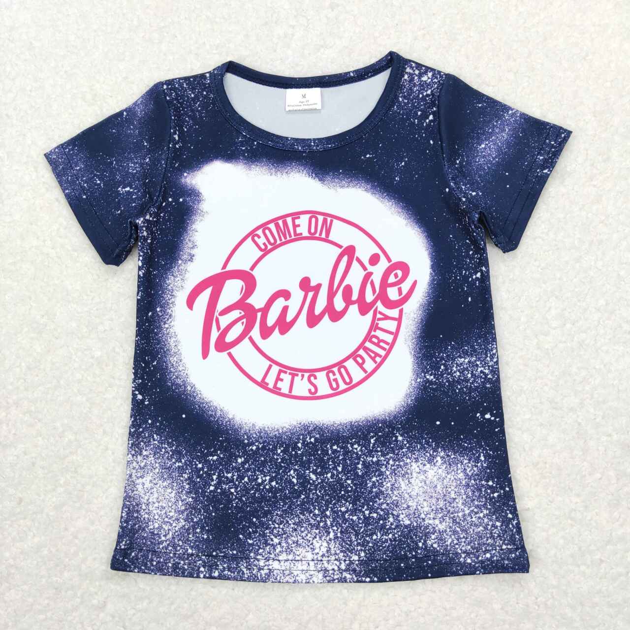 GT0310 baby girl clothes come on barbie girl summer tshirt