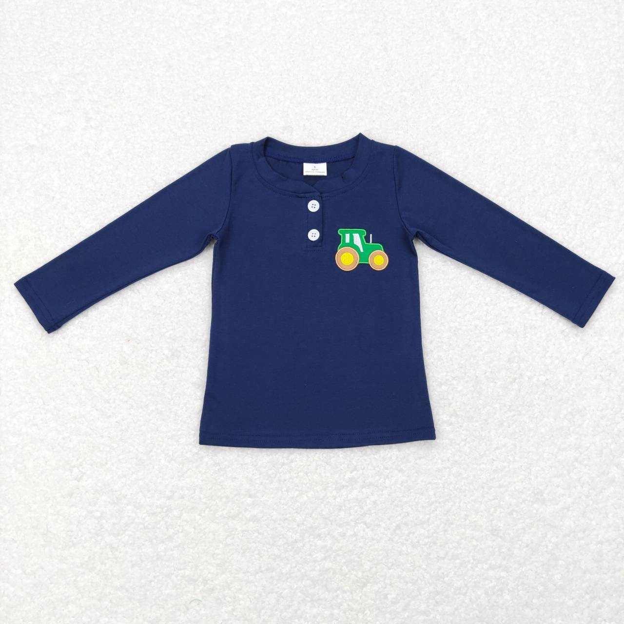 GT0355 kids clothes boys truck embroidery boy top