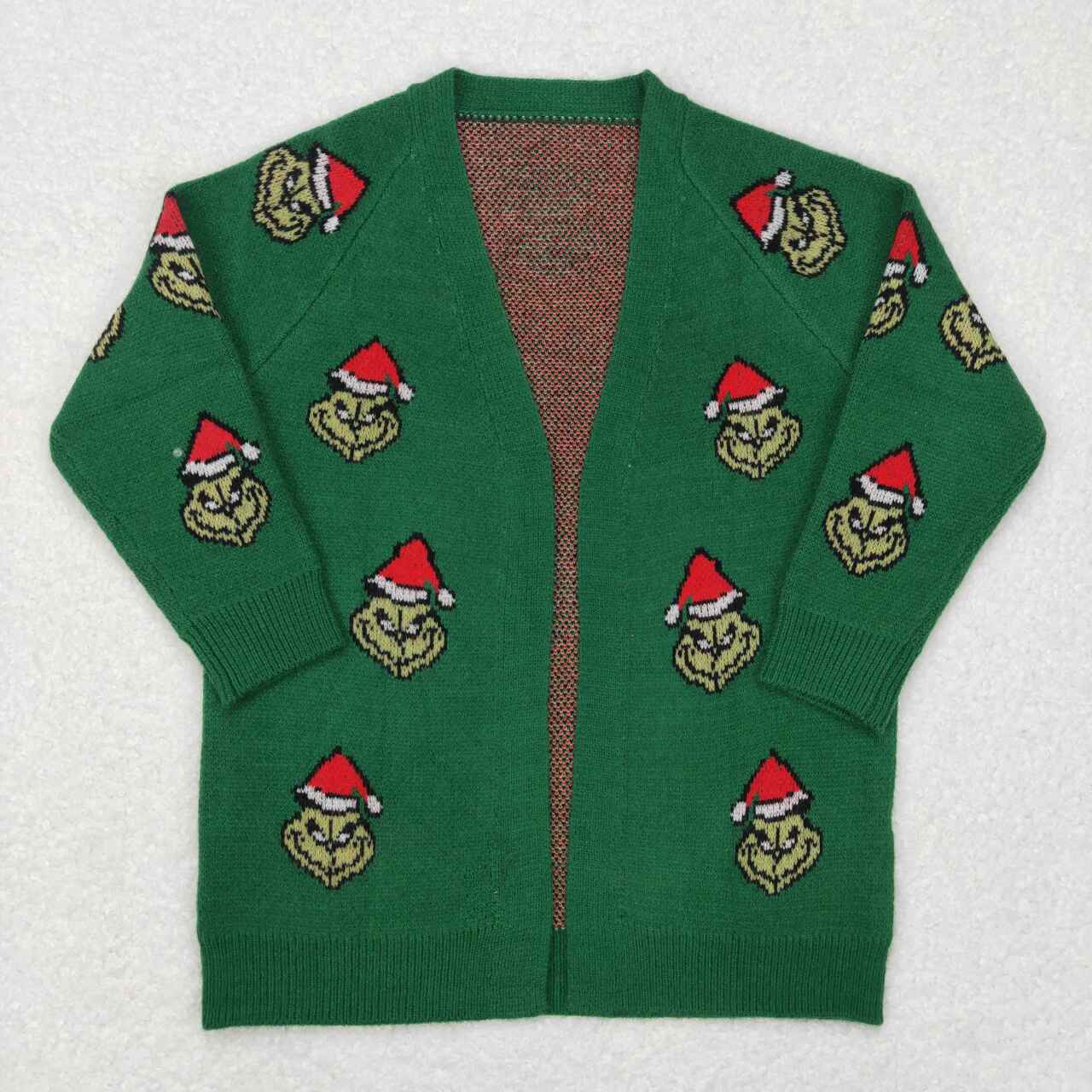 GT0371 girl christmas sweater coat catoon christmas cardigan