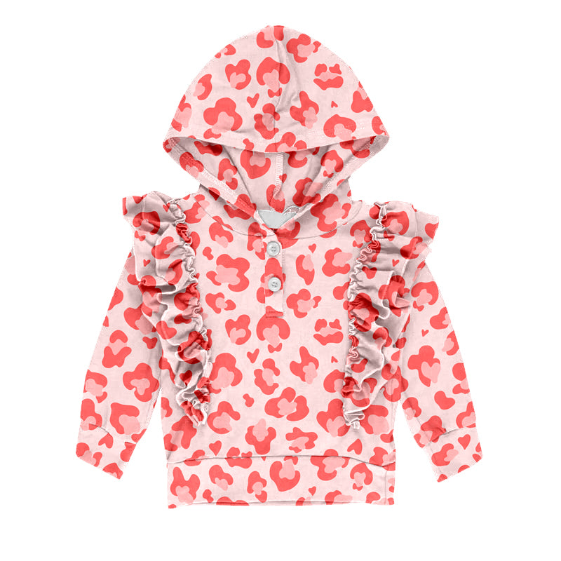 10.11 pre-order GT0382 girls leopead girl hoodies top