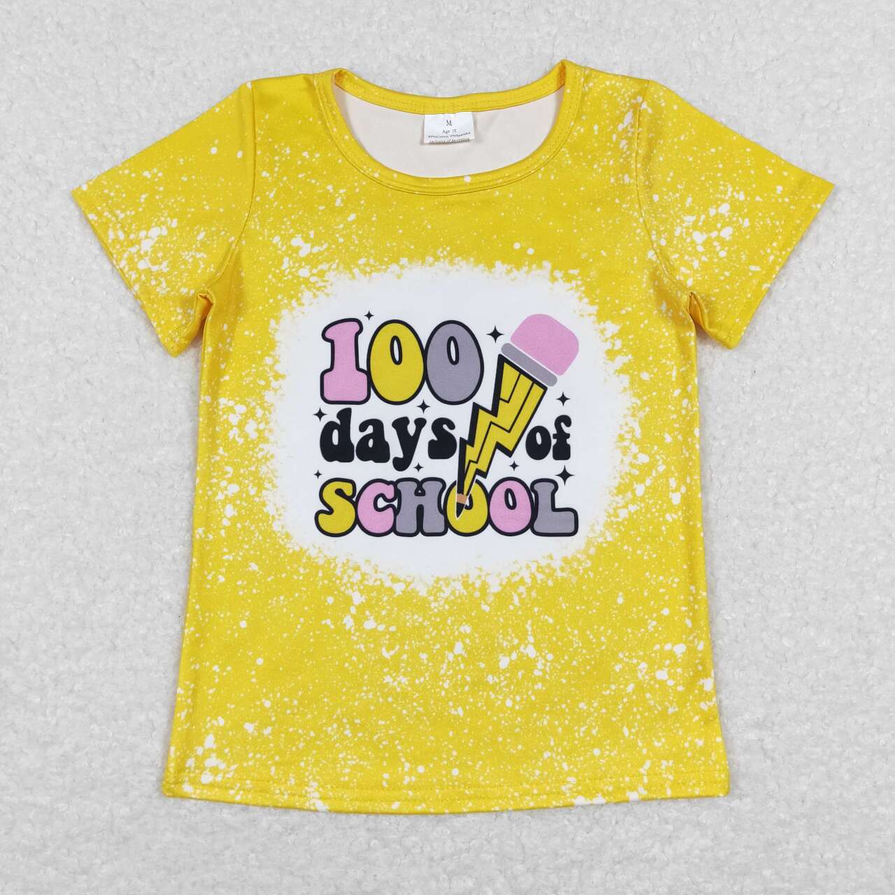 GT0387   baby girl 100 days back to school T-shirt