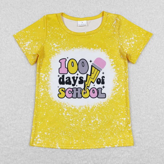 GT0387   baby girl 100 days back to school T-shirt