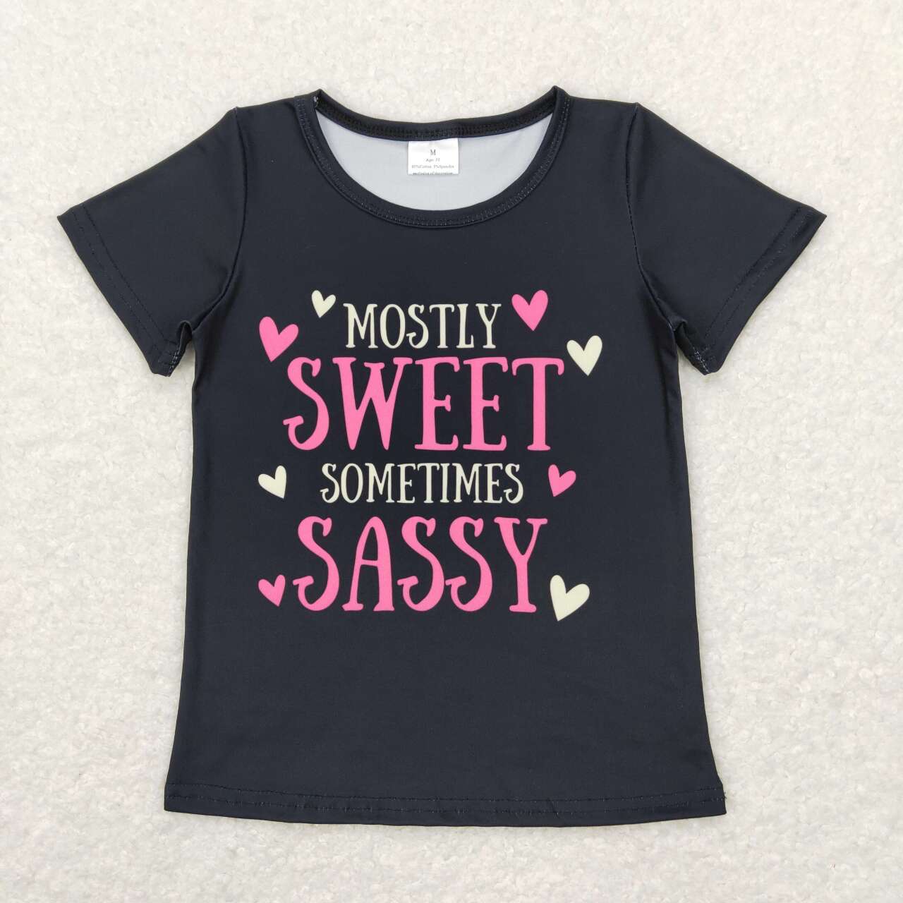 GT0422  baby girl clothes mostly sweet sassy baby girl summer T-shirt