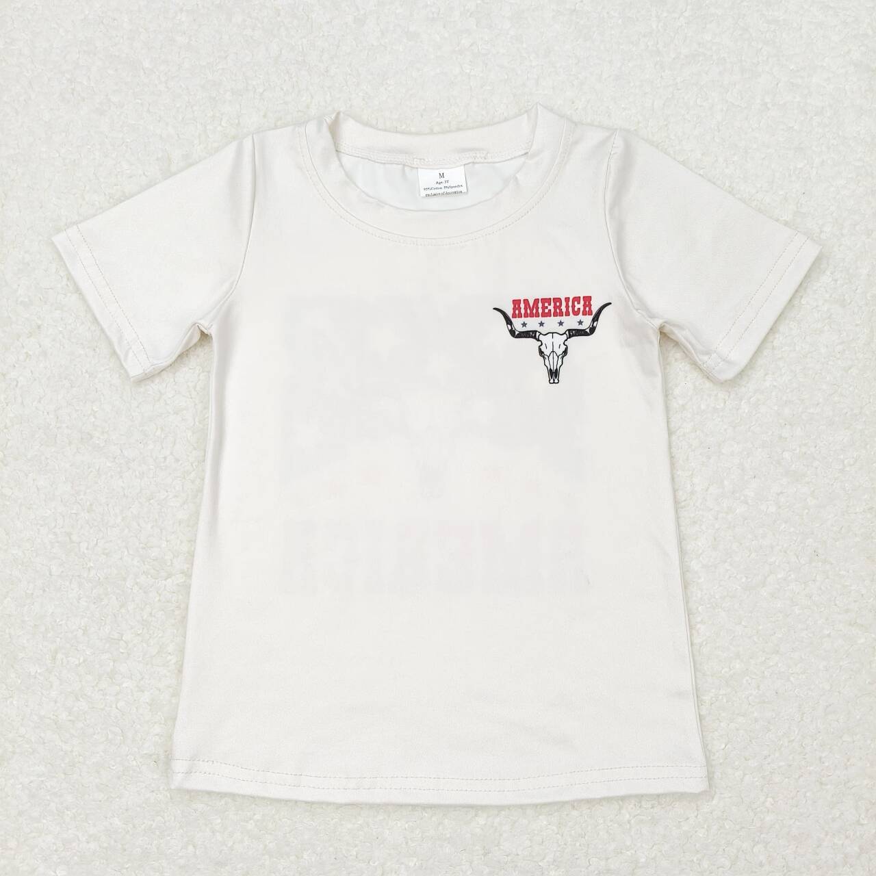 GT0465 baby girl clothes american cowboy girl summer top