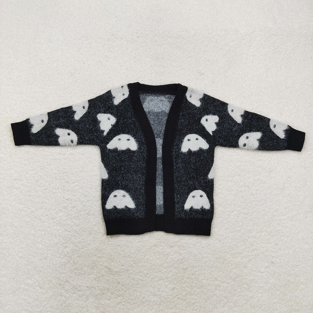 Sibling Baby Girls Halloween Long Sleeve Sweaters Cardigans